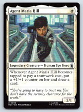 Magic The Gathering Agent Maria Hill Marvel Super Heroes MSH UC 2 NM