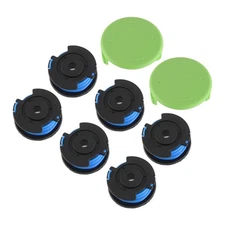 6 Pack Spool Line + Caps Fit For GreenWorks String Trimmer 29187 3411546A-6 New