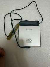 SONY MD WALKMAN Portable MD Player Gold Accent Headphone Line Out
