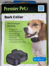 Premier Pet Bark Collar: Discourages Barking for All Size Dogs, Adjustable