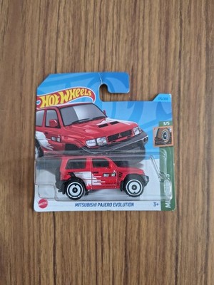 Hot Wheels Mitsubishi Pajero Evolution 1/64 NEU/OVP HW Mud Studs Modellauto Rot