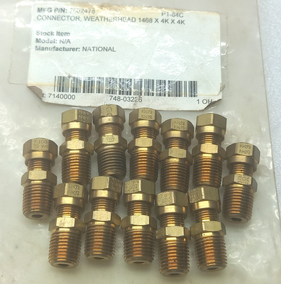 #ad Eaton Weatherhead 7802478 1468x4x4 Air Brake Tubing Male Connector 12PCs Lot $140.30