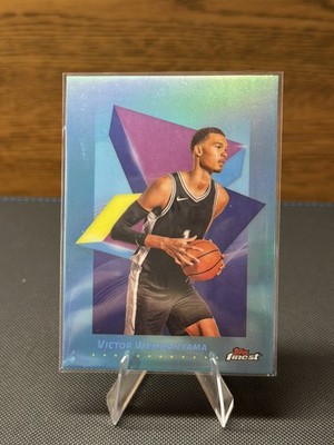2025 Topps Finest Basketball Victor Wembanyama Sky Blue #83 JS