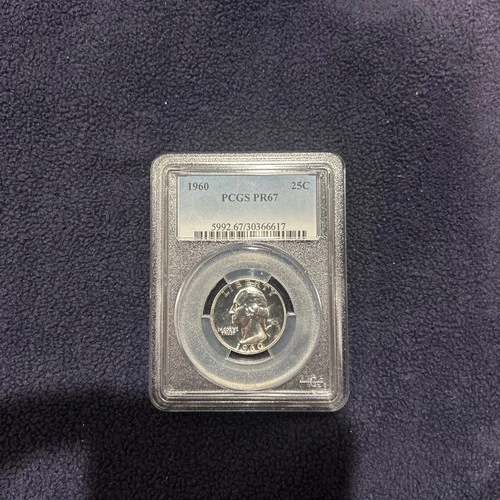 1960 Silver Proof Washington Quarter PCGS PR67