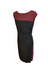 Ralph Lauren NWT Colorblock Sheath Dress Black Red Size 10 MSRP 139.00 Holiday