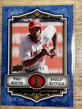 2009 Upper Deck Piece Of History TORII HUNTER 070/299 BLUE Angels #46