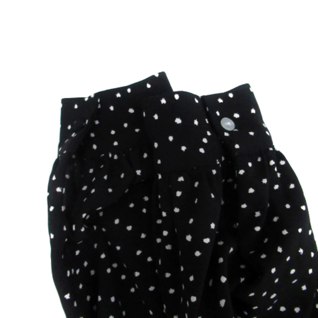 OFF WHITE Bis ViS pezzo unico scollo a V manica lunga lunghezza modello a pois F nero bianco sporco u