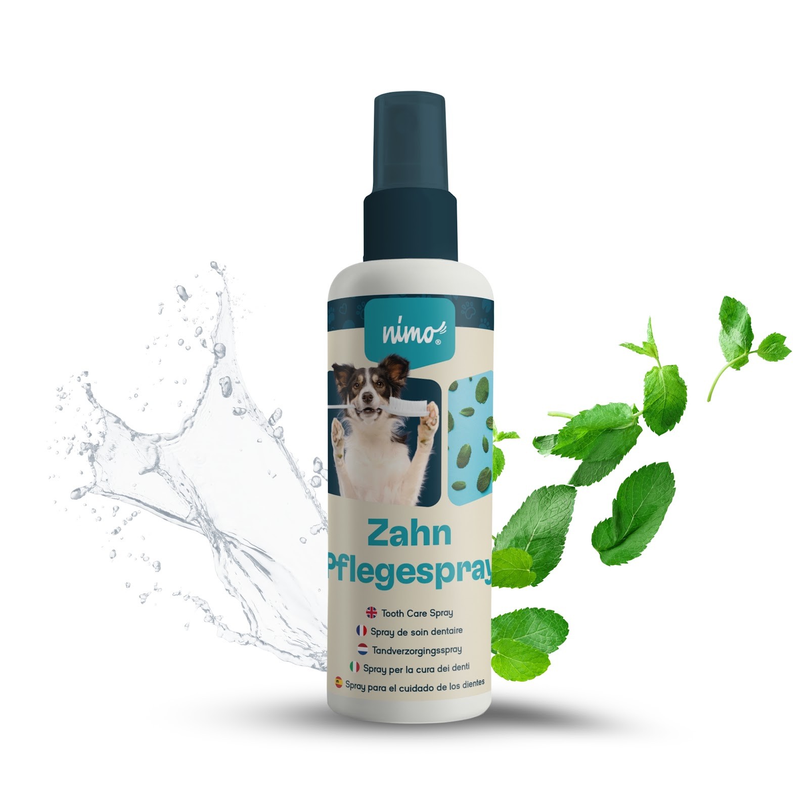nimo® Zahnpflegespray Dentalspray für Hunde, Katzen & Haustiere mit Minze