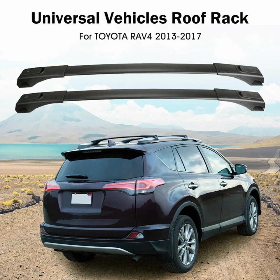 Roof Rack Top Cross Bars Luggage Carrier Adjustable For 2013-2017 Toyota Rav4 - Image 3 of 4