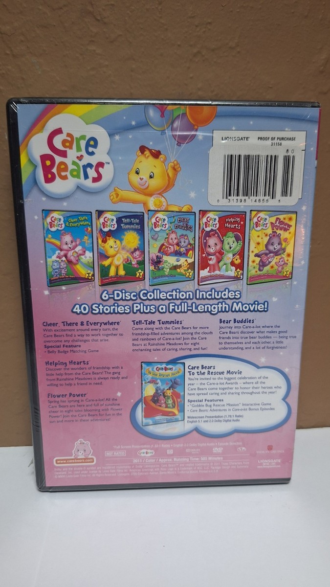 Care Bears: Super Cuddly Collection 6-DVD Set Brand New Sealed