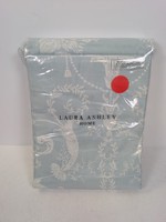 NEW LAURA ASHLEY Josette duck egg blue lined curtains 64”w 72”L 100% cotton