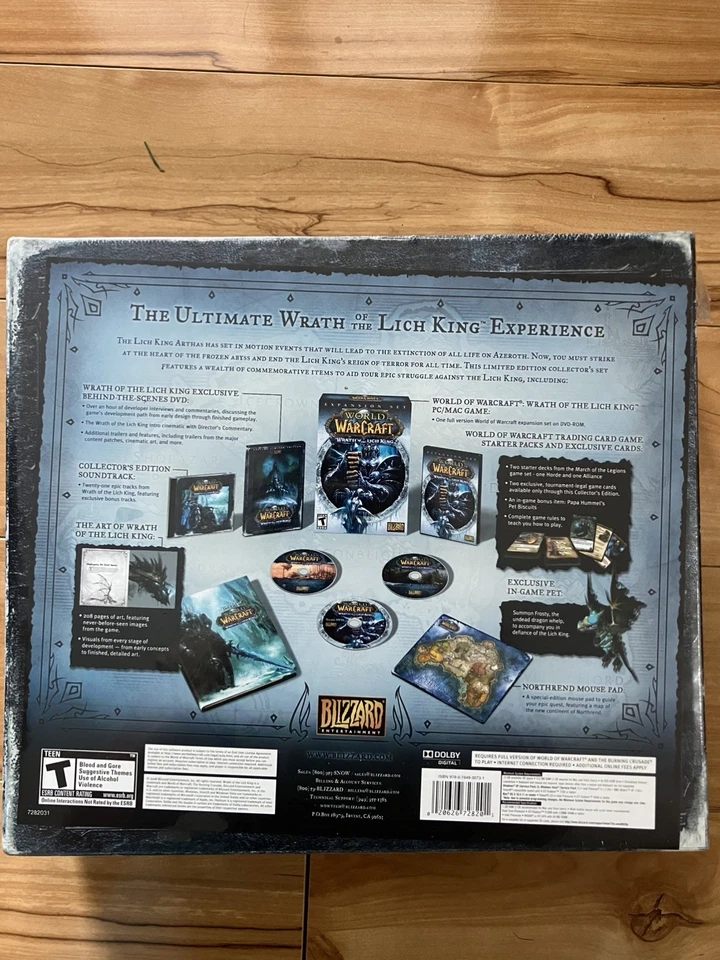 World of Warcraft: Wrath of The Lich King Edición Coleccionista **SELLADO DE FÁBRICA** Foto 2 de 4