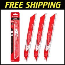 Carbide Reciprocating Saw Blades for Thick Metal 9-Inch 8TPI