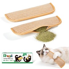 Potaroma Cat Toys Pack of 2 with 6000mg A+ Organic Catnip, Soft Sisal Brown 