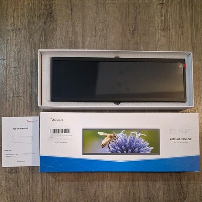 Vsdisplay  14.5 Ultra-Wide LCD Monitor VS145ZJ01 Stretched Bar Display PC Aida64
