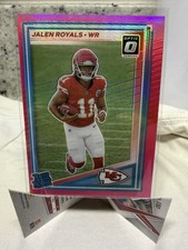 2025 Panini Donruss Optic Jalen Royals Pink Prizm Rated Rookie #321 Chiefs NFL