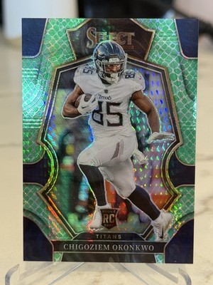 2022 Select Chigoziem Okonkwo Premier Level DRAGON Scale Prizm /89 Rookie RC SP