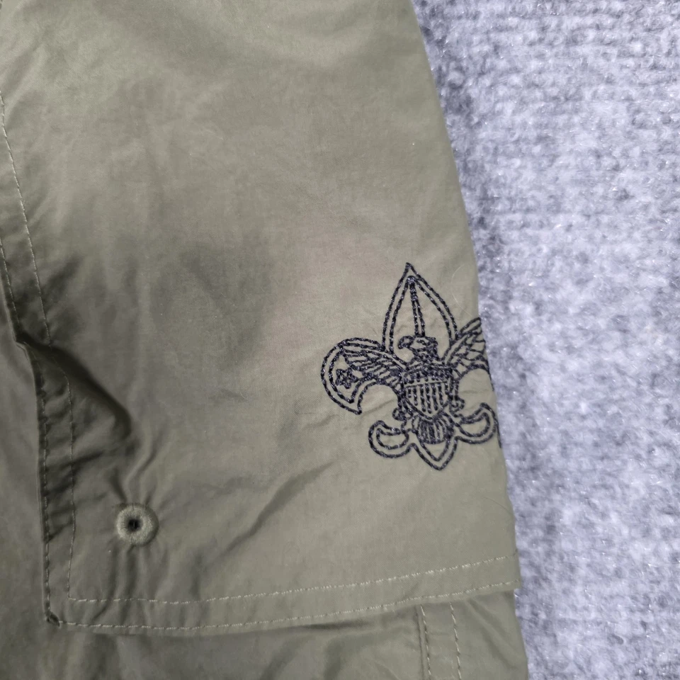 Boy Scouts of America Shorts Adult XS Green Centennial Uniform Nylon Cargo - Image 2 of 4