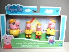 2021 PEPPA'S FAMILY RAINY DAY - New in Pkg! - Hasbro Peppa Pig 4 Family Figures