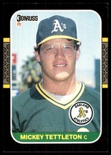 Mickey Tettleton 1987 Donruss #349 Athletics MLB READ FREE SHIPPING AutographDen