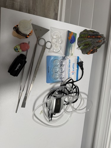 Fish Tank Accessories, Top Fin, Air Line, Bubbler, Suction Cups, Aquascape Tools