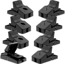 Rat Traps That Work Indoor & Outdoor for Instant Kill Results, Set of 8 Large...