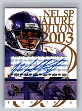 Michael Bennett 2003 Upper Deck SP Signature Edition AUTO BLUE INK MB NFL Card