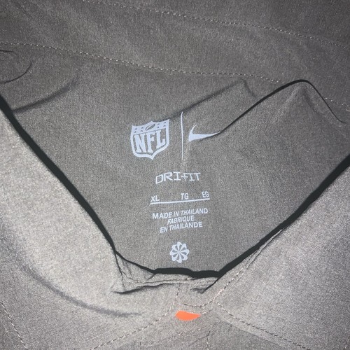 Cleveland Browns Nike Pullover Button 1/4 Windbreaker Jacket Short Sleeve Brown - Picture 5 of 8