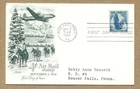 USA Sept. 3, 1954 PHILADELPHIA PA. 4¢ AIR MAIL STAMP Sc#C48 FDC POST CARD