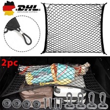 2er Auto Universal Kofferraumnetz Gepäcknetz Organizer Trennnetz Anhängernetz