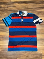 NEW RARE G/FORE Mixed Media Tour Golf Polo Shirt Blueprint MSRP: 110