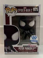 Funko Pop!  Spider-Man 2 Peter Parker Symbiote Suit 975 (Funko Shop Exclusive)
