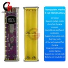 22.5W Fast Charging Transparent 8-Cell 18650 Battery Box Mobile Power Bank Case