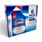 Clorox Toilet Bowl Cleaner with Bleach, Rain Clean, 24 fl oz - 6 Pack