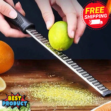 Stainless Steel Cheese Grater Lemon Zester Vegetable Slicer Kitchen Hand Tool UK