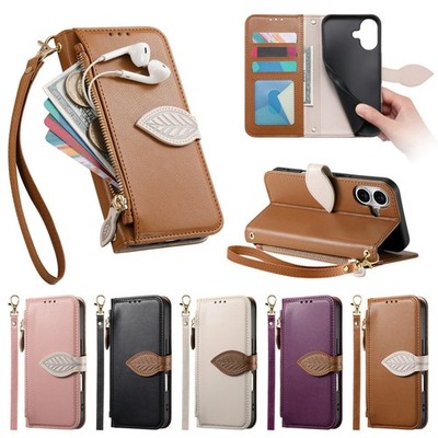 HandyHülle Handseil PU Leder SchutzHülle Case Silikon Bumper Tasche Etui Wallet