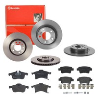 Brembo Bremsscheiben Ø264 Mm + BremsbelÄGe Vorne & Hinten FÜR Opel Corsa 500
