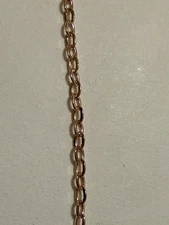 1.5x1mm drawn flat cable chain 14ft, 14kt Rose gold filled