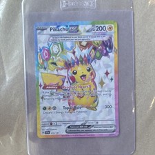 Pokemon TCG Pikachu ex Sv08 Surging Sparks Secret Rare Full Art Holo EN 219/191