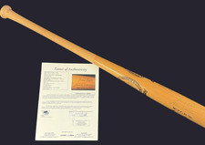 Hank Aaron & Eddie Mathews Multi Signed Full Size Bat - JSA Certified