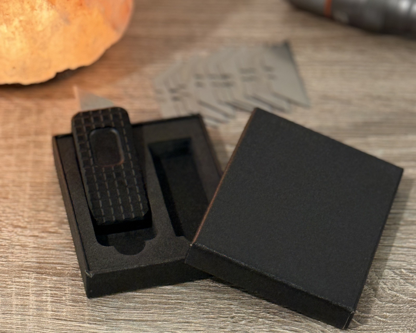 Slider Fidget Aluminum Cnc Box Cutter Edc Knife +10 Blades