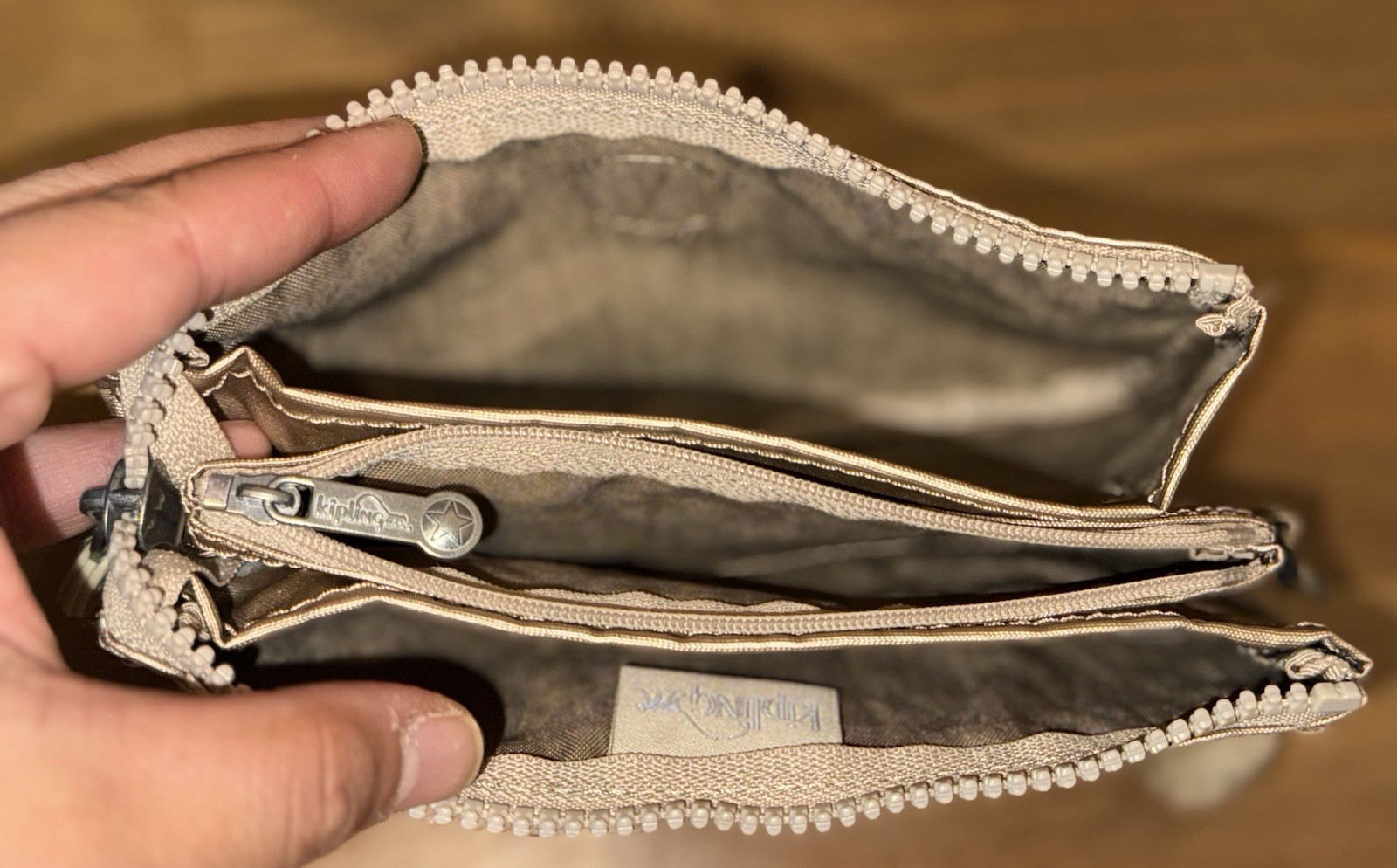 Kipling Creativity Pouch Large Three Section Mult… - image 2