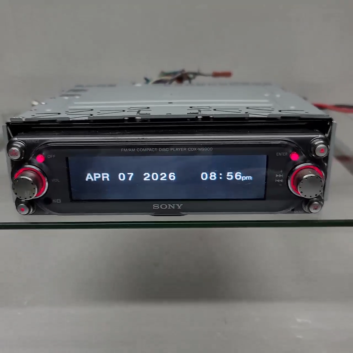 SONY CDX-M9900 FM/AM CAR Audio Compact Disc Player TESTED WORKS