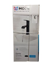 MOEN Genta Single Hole Single-Handle Bathroom Faucet in Matte Black 84760BL