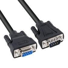6 Foot RS232 Null Modem Cable DB9 Male to Female Serial Simple Cross TX RX