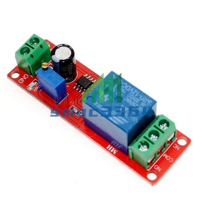 12V Delay Adjustable Timer NE555 Oscillator 0-10 Second Relay Switch Module New