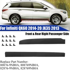 Right Lower Door Molding Trim Front & Rear For Infiniti QX60 2014-20 JX35 13
