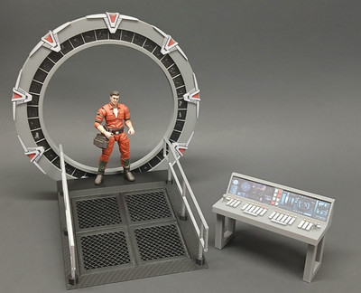 1:18 scale STARGATE SG1 GATE ROOM DIORAMA DHD FIGURE  STar Wars gi joe
