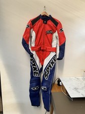 Tuta moto Spyke in pelle due pezzi taglia D44 L50 e armatura Spyke