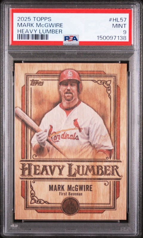 2025 Topps Update Series - Heavy Lumber Mark McGwire PSA 9 Pop: 2 None Higher